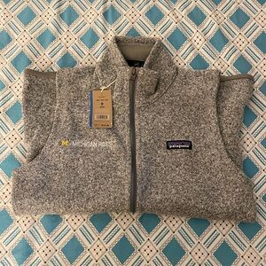 NWT Patagonia x Michigan Ross logo better sweater vest gray sz S